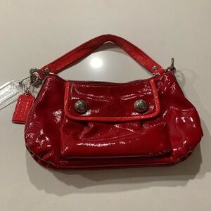 Coach Glossy Red Shoulder Bag